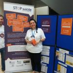 Our display at the STOP Suicide Pledge launch day